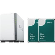 ネットワークハードディスクキット(NASキット) 2ベイ DiskStation DS223j 初心者ガイド付+Synology製 8TB SATA 3.5インチHDD HAT3310-8TB 2個セット DS223j+HAT3310-8TB2