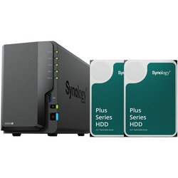 ヨドバシ.com - Synology シノロジー ネットワークハードディスクキット（NASキット） 2ベイ ビジネス向け 「DiskStation  DS224＋」 初心者ガイド付＋Synology製 6TB SATA 3.5インチHDD HAT3300-6TB 2個セット  DS224＋_HAT3300-6TB2 通販【全品無料配達】