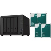 ネットワークハードディスクキット(NASキット) 4ベイ ビジネス向け 「DiskStation DS923+」 初心者ガイド付+Synology製 6TB SATA 3.5インチHDD HAT3300-6TB 4個セット DS923+_HAT3300-6TB4