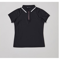 ABL01ABKL [ゴルフ レディース 【4Dimotion Fit】 半袖シャツ L ブラック]