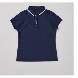 ABL01ANAM [ゴルフ レディース 【4Dimotion Fit】 半袖シャツ M ネイビー]