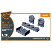 CPUA72113 1/72 Me410 ホイール & 排気管 （エアフィックス用） [プラモデル用パーツ]