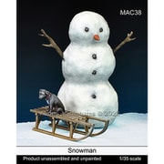 MAC38 1/35 雪だるま/子犬/ソリセット [組立式プラスチックモデル]