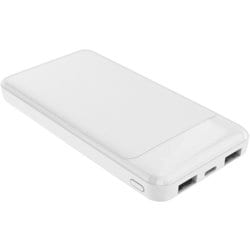10000mAh モバイルバッテリー A×2 C×1ポート 2.4A出力 ホワイト BYLI100C2A01WH