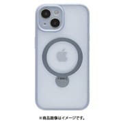 7872IP361HPMBL [iPhone 15用 ZEROSAFE 極限保護 ハイブリッドケース TPU×PC 360°回転MagSafeリング付き フロストブルー]