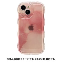 7878IP361TPLPK [iPhone 15用 WAVECASE 極限保護 ぷっくりTPUケース ピンク]