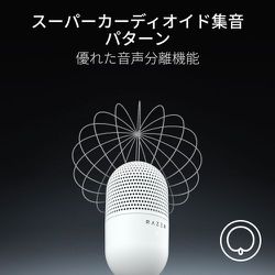 【極美品】　Razer レイザー　Seiren V3 Mini ホワイト Razer Seiren V3 Mini White RZ19-05050300-R3M1 | パソコン工房
