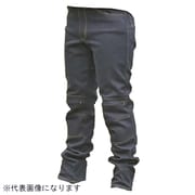 41887 [DB-004 バイク用ライディングパンツ（秋冬用） ひざ部薄型プロテクター付属（CEレベル1） 裏起毛厚手 ウォームストレートジーンズ カラー：インディゴ サイズ：2L]