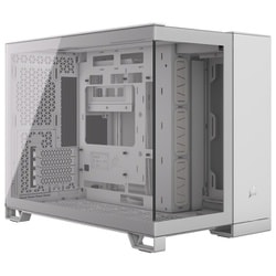 2500X TG White デュアルチャンバー設計 ピラーレス 強化ガラス製 フロント・サイドパネル Micro-ATX ミドルタワー PCケース ホワイト CC-9011266-WW