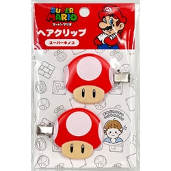 キャラクターグッズ スーパーマリオ ヘアクリップ スーパーキノコ