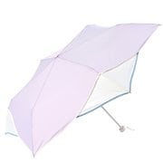 折りたたみ傘 婦人用 晴雨兼用 new standard フラワーパイピング ミニ55 55cm 手開き式 UVカット加工 安全ろくろ ラベンダー 16444