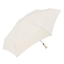 折りたたみ傘 婦人用 晴雨兼用 Peach drop（ピーチドロップ） 5段ミニ 50cm 手開き式 UVカット加工 超撥水 安全ろくろ オフホワイト 17004