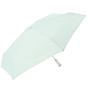 折りたたみ傘 婦人用 晴雨兼用 Peach drop(ピーチドロップ) 5段ミニ 50cm 手開き式 UVカット加工 超撥水 安全ろくろ グリーン 17005