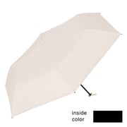 折りたたみ傘 晴雨兼用 SORANI.(ソラニ) 遮光スレンダーミニ55 55cm 手開き式 UVカット加工 PU加工 薄手 遮熱 遮光 高耐水圧 安全ろくろ ベージュ 23886