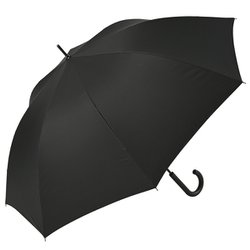 長傘 晴雨兼用 Peach drop（ピーチドロップ） 耐風ジャンプ65 65cm ジャンプ式 グラスファイバー骨（親骨） UVカット加工 超はっ水 耐風仕様 ブラック 51831