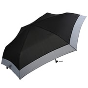 折りたたみ傘 晴雨兼用 バイカラー カーボン軽量ミニ60 60cm 手開き式 UVカット加工 安全ろくろ ブラック 51861
