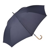 長傘 晴雨兼用 エコルーペット ジャンプ63 63cm ジャンプ式 グラスファイバー骨(親骨) UVカット加工 PET再生繊維 ネイビー 16616