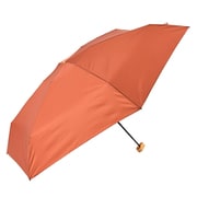 折りたたみ傘 晴雨兼用 エコルーペット 5段ミニ55 55cm 手開き式 UVカット加工 PET再生繊維 キャロット 16648