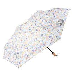 折りたたみ傘 婦人用 晴雨兼用 エコルーペット kusabana オートマティックミニ58 58cm 自動開閉 UVカット加工 PET再生繊維 オフホワイト 17441