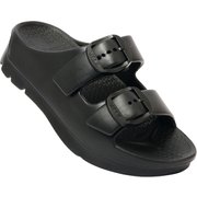 W-BUCKLE2（ダブルバックル2） リカバリーサンダル BLACK Mサイズ（24.0～24.5cm） [サンダル]