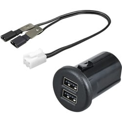 IMP157 [【WEB限定品】セイワ（SEIWA） カー用品 車種専用品 スズキ ジムニー＆シエラ（JB64/JB74）専用 USB電源 IMP157 最大出力 5V/2.4A×2口 リバーシブルポート 自動識別 純正同色LED 増設USB電源 専用設計 スマホ タブレット充電]
