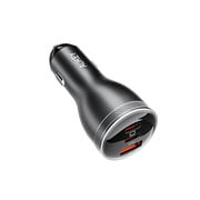 CC-Y24-GY [Rapide Mix 65W QC/PD対応 USB-A 1ポート/USB-C 2ポート カーチャージャー ダークグレー]