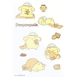 キャラクターグッズ サンリオキャラクターズ ポムポムプリン アイロンプリントシート はがきサイズ（1）
