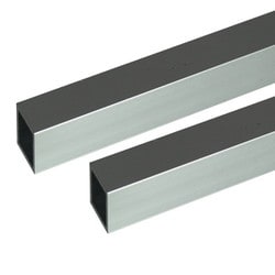 アルミ角パイプ 2m 1.2×12×12mm シルバー 2本組