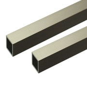 アルミ角パイプ 2m 1.2×12×12mm ステンカラー 2本組