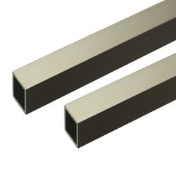 アルミ角パイプ 2m 1.5×15×15mm ステンカラー 2本組