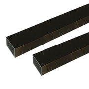 アルミ角パイプ 2m 1.5×15×25mm ブロンズ 2本組