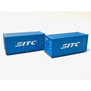 802C HOゲージ 1/80 SITC（青） 20ft 22G1コンテナ [鉄道模型用品]