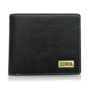 EDWIN ホワイトステッチ2 二つ折財布 BLACK 22269261