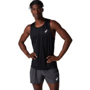 SILVER SINGLET 2011C351 002 パフォーマンスブラック Lサイズ [ランニングウェア シャツ メンズ]