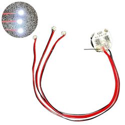 W-PARTS LEDモジュール （磁気スイッチ付） リードタイプ 白 [プラモデル用パーツ]