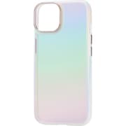 PM-A22AHVCA2WH [iPhone 14用 ケース ハイブリッド カバー 衝撃吸収 カメラレンズ保護設計 ワイヤレス充電可 ストラップホール付 オーロラ ストラップホールシート付 ＆me ホワイト]
