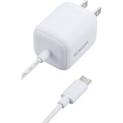 急速充電器 USB PD(パワーデリバリー)対応 USB-Cケーブル一体型 1.5m 30W PPS対応 折りたたみプラグ ホワイト MPA-ACCP7930WH