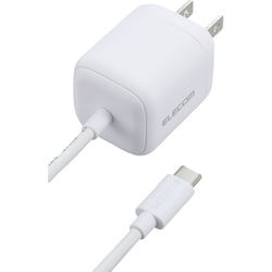 急速充電器 USB PD（パワーデリバリー）対応 USB-Cケーブル一体型 2.5m 30W PPS対応 折りたたみプラグ ホワイト MPA-ACCP8030WH