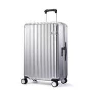 SOGLIO(ソーリオ) スーツケース 71cm 無料預入/83L/5cm拡張/TSAロック/スーツケースカバー/ネームタグ/メタリックシルバー SM-I226 SILVER