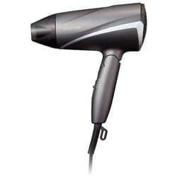 ヘアドライヤー 大風量 軽量 1200W プロテクトイオン 折り畳み式 切替スイッチ<TURBO-SET-COOL> グレー TD360A-H