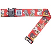 58223 [タビタツ スーツケースベルト 招き猫 バゲッジベルト ワンタッチベルト ネコ ねこ 日本 JAPAN 和柄]