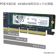 PCI-E 4.0 to M.2 NVMe SSD 変換アダプター HDX-P2M