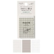 水性ペンで書けるマスキングテープ ミシン目入り シート MST-FA37-CGY