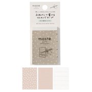 水性ペンで書けるマスキングテープ ミシン目入り シート MST-FA37-DBE
