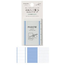 水性ペンで書けるマスキングテープ ミシン目入り シート MST-FA37-LBL