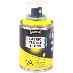805471 [布用水性アクリルスプレー セタスプレー 100ml 蛍光イエロー]