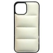 AIC23-DJ15WH [ダウンジャケット風ソフトケース iPhone 15用 ホワイト]