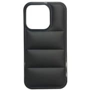 AIC23-DJ15PBK [ダウンジャケット風ソフトケース iPhone 15 Pro用 ブラック]