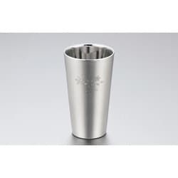 SR-004 18-8ステンレスW構造タンブラー 440ml（サテン仕上げ 桜） 0233061