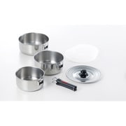 EXC-103 エクセレントシェフ ワンタッチクッカー着脱式 片手鍋 16cm&18cm&20cm 0386061